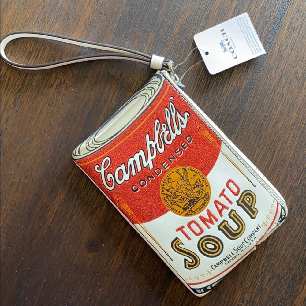 NWT - Coach limited edition Campbell Soup wallet